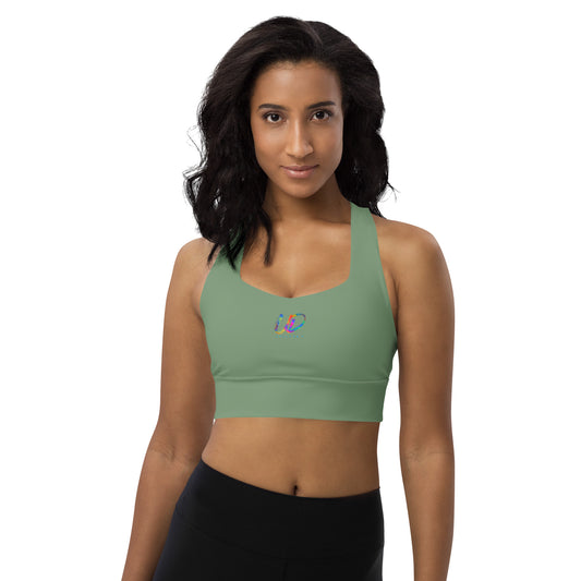 UD Money Green Longline Sports bra