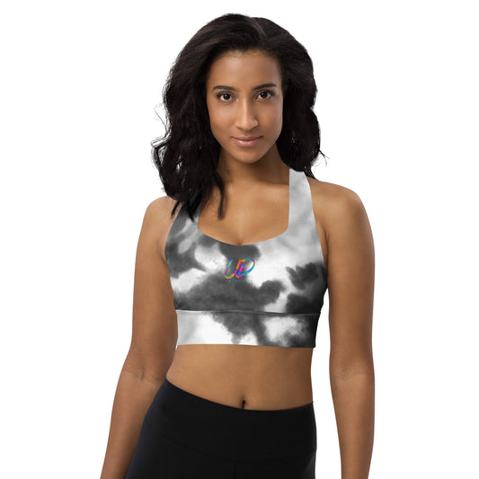 UD Black Water Tie Dye Longline Sports Bra