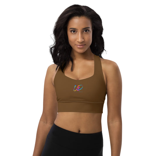 UD Silk Chbocolate Longline Sports Bra