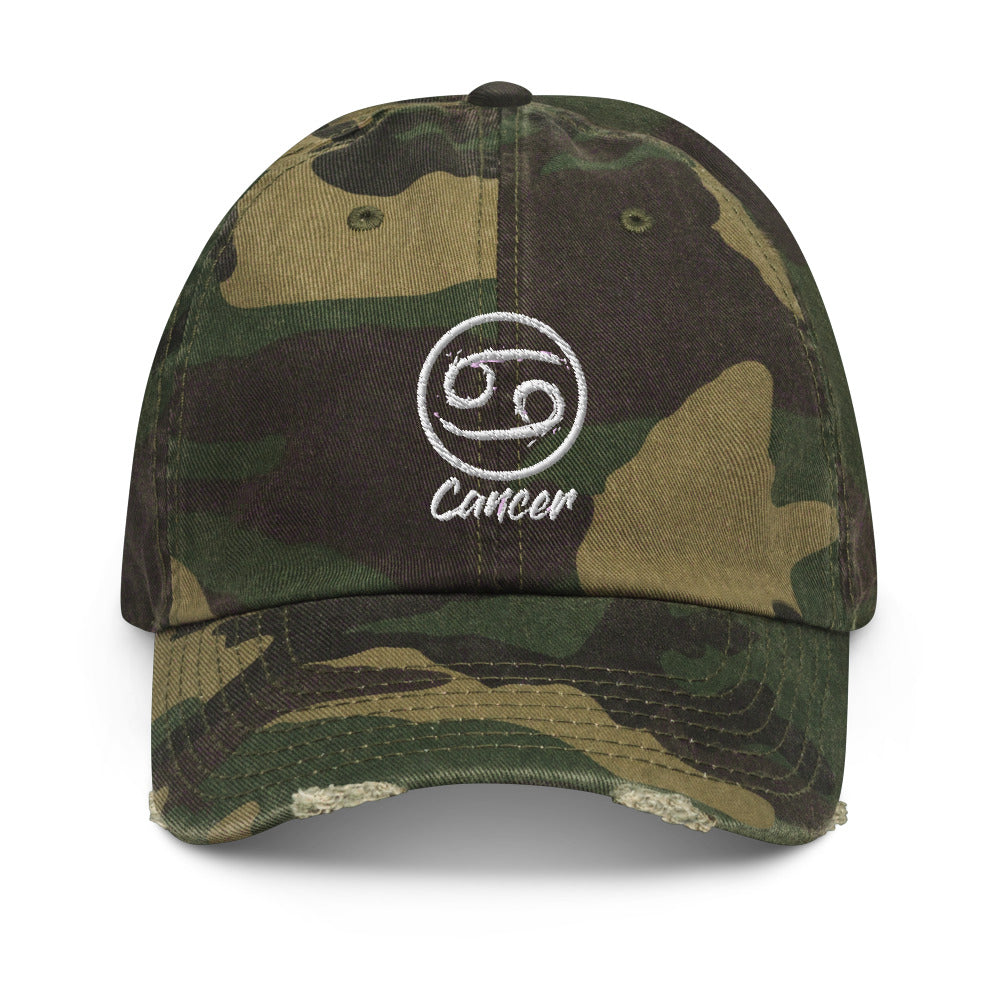 Cancer Distressed Hat