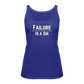 FAILURE IS A SIN PREMIUM FITTED TANK - royal blue