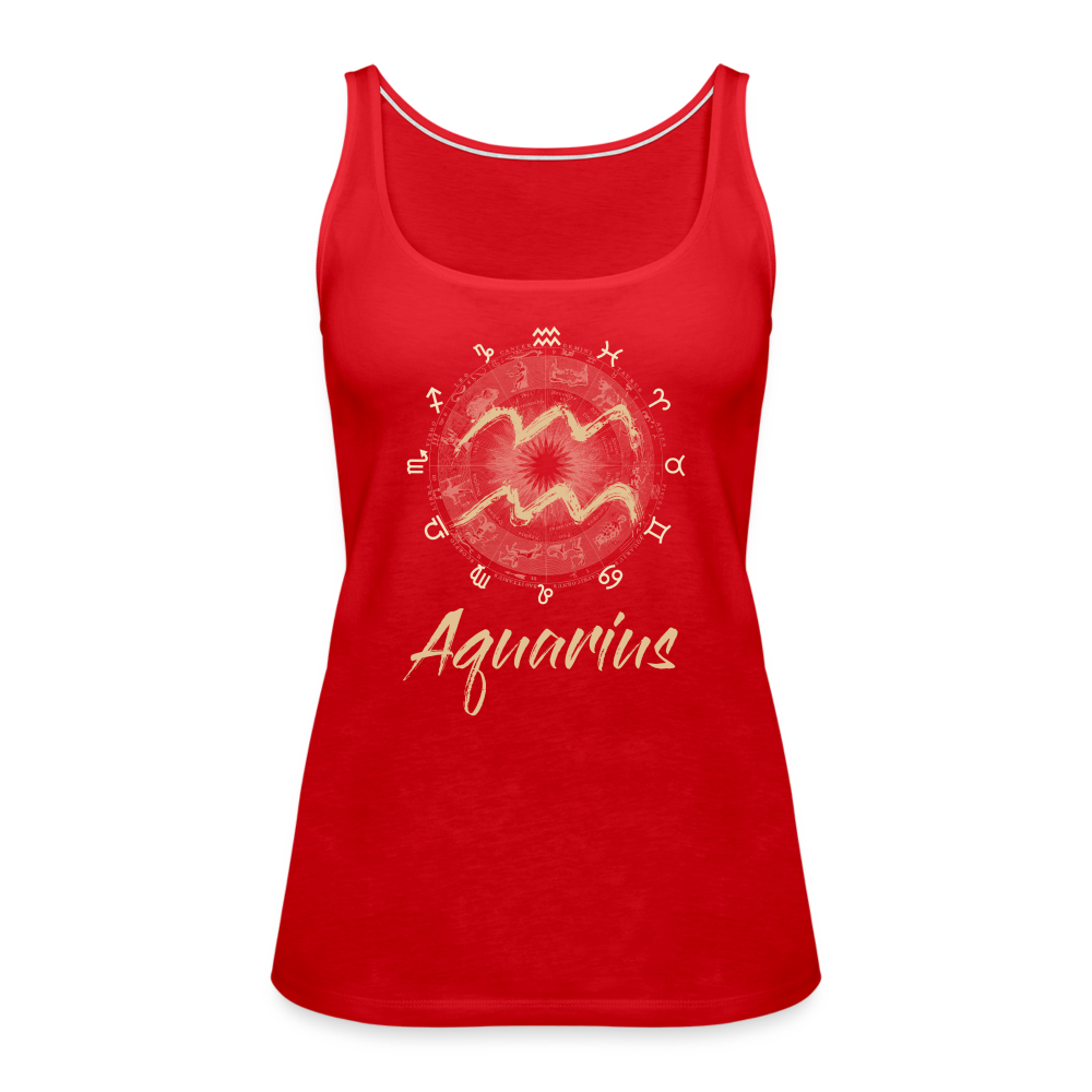 Aquarius Season Tank - red