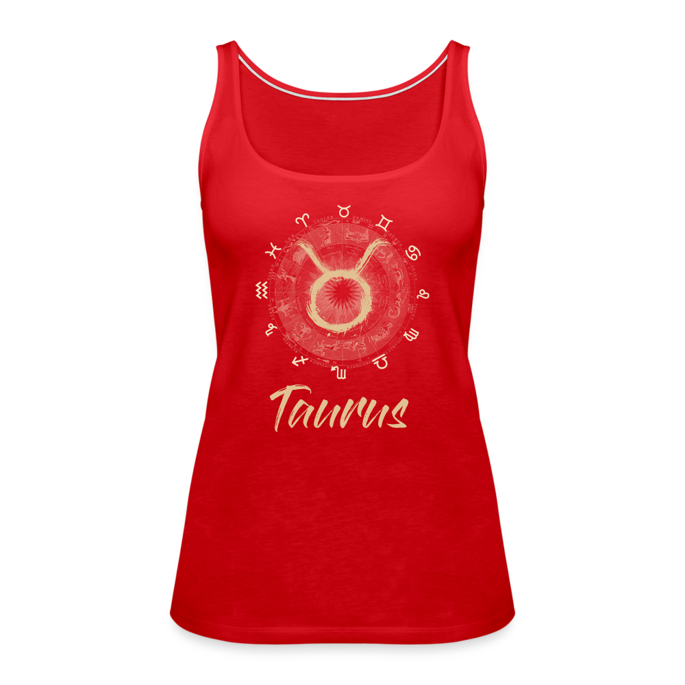 Taurus Season Tank - red