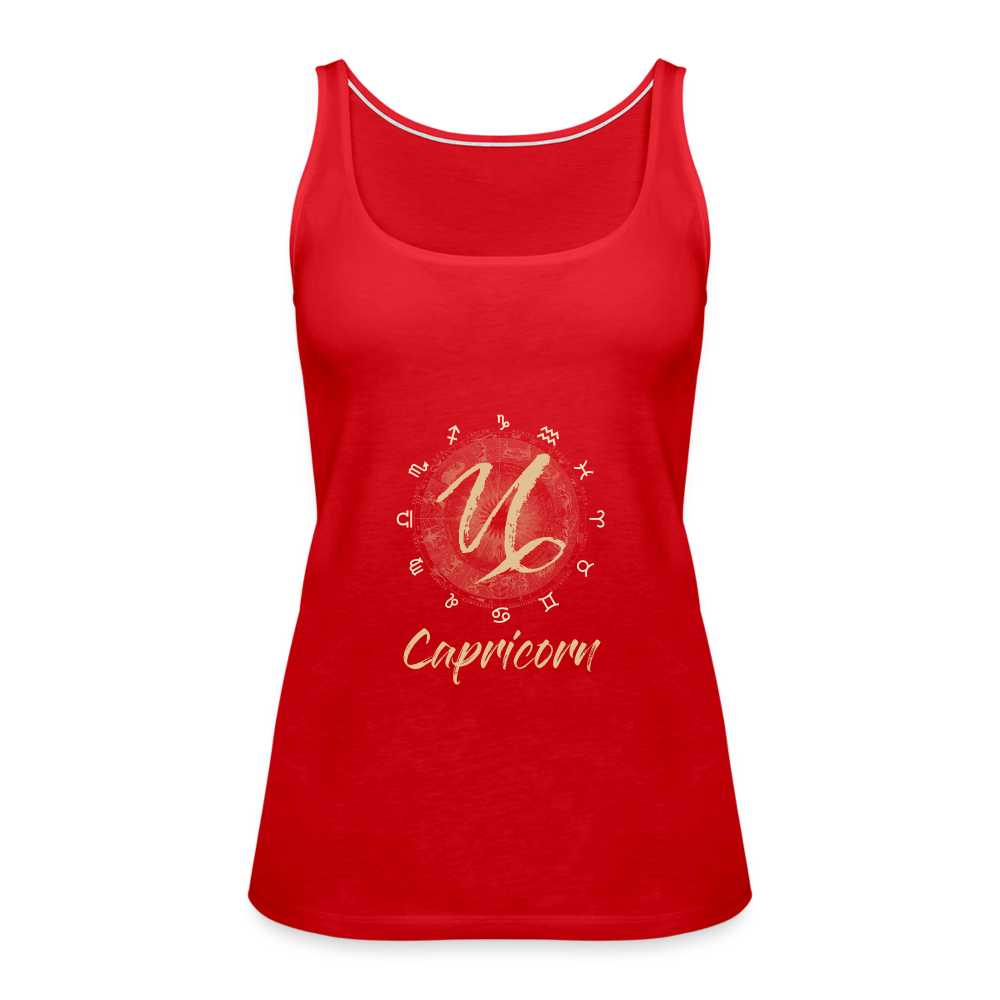 Capricorn Season Tank - red