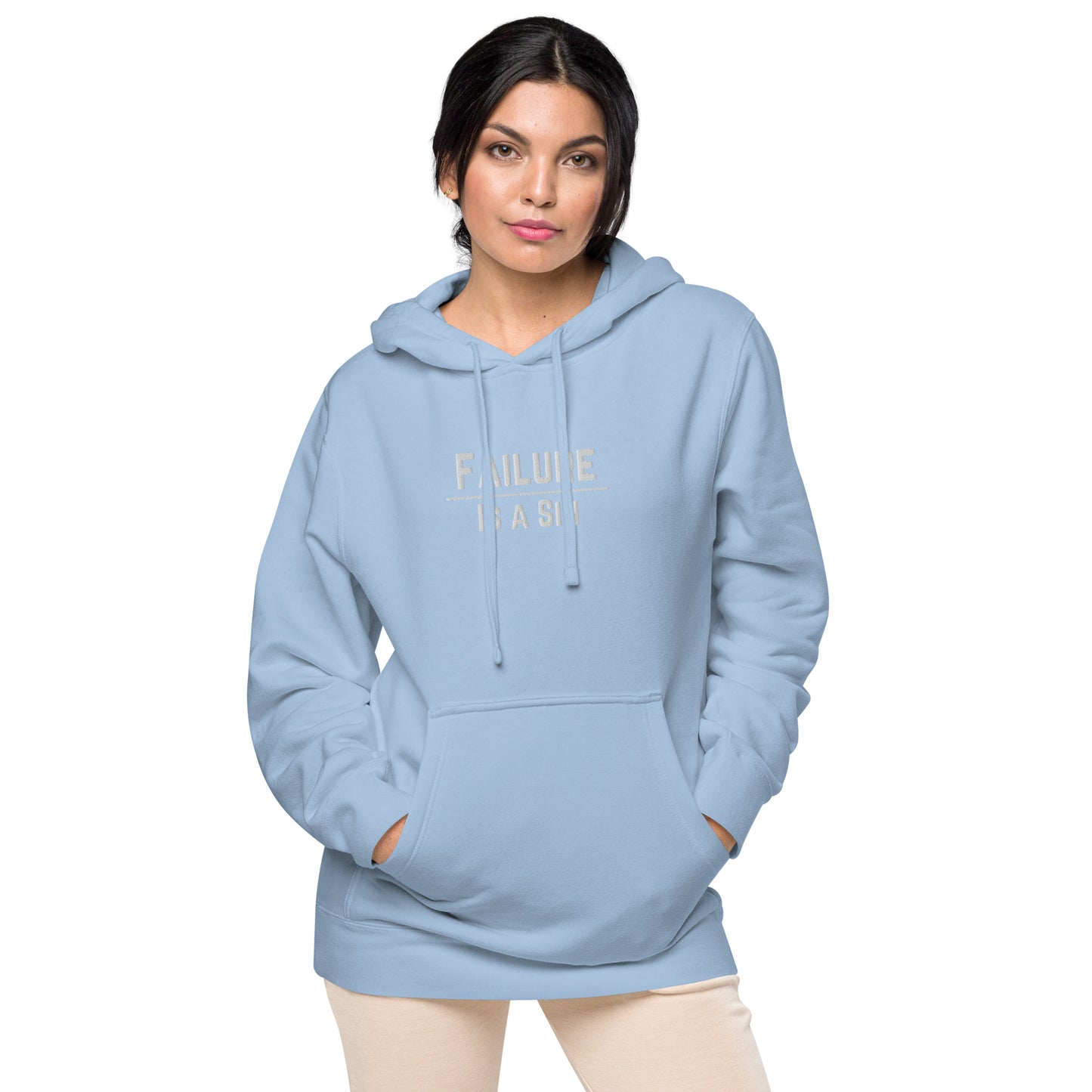 Failure is Sin Pigment-dyed hoodie