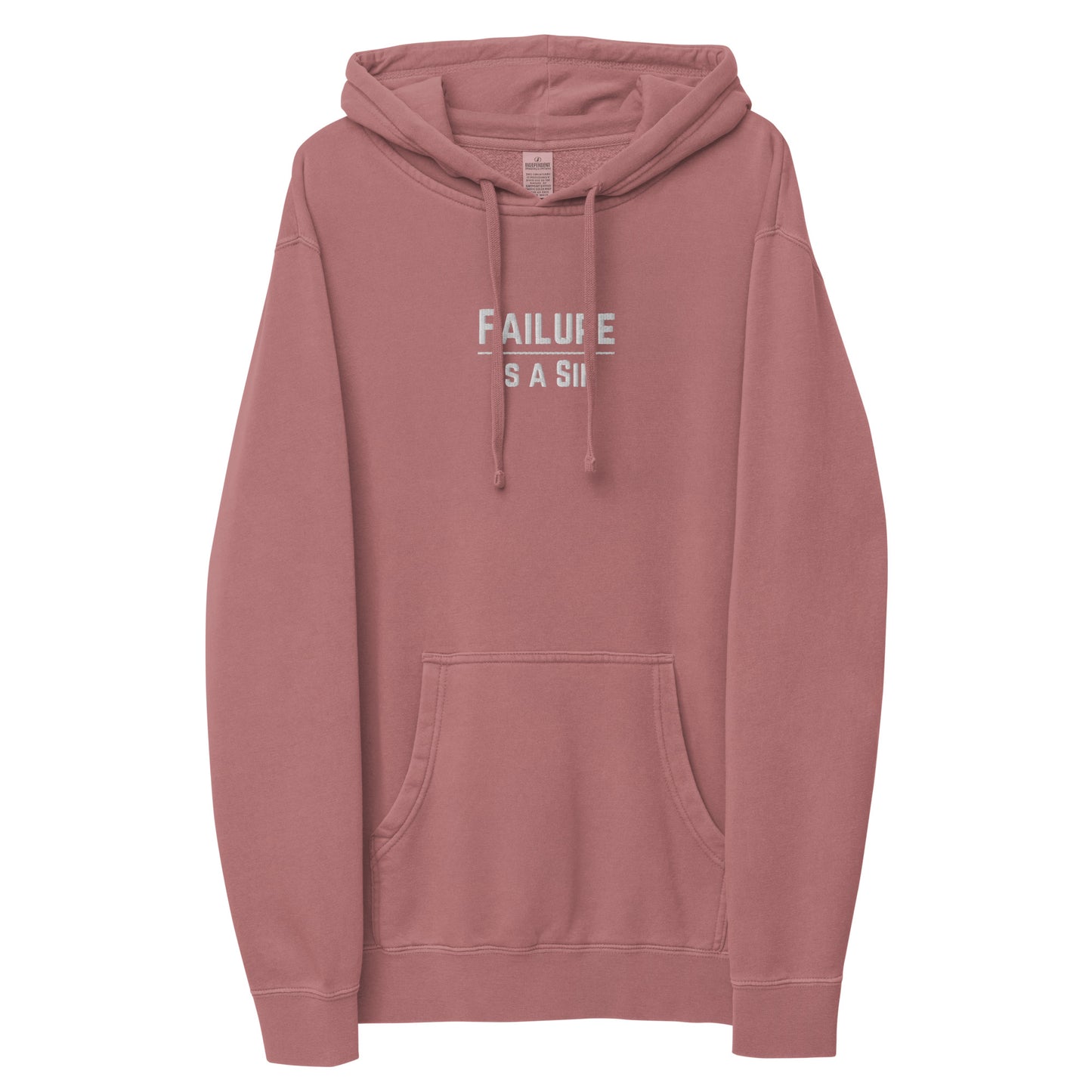 Failure is Sin Pigment-dyed hoodie