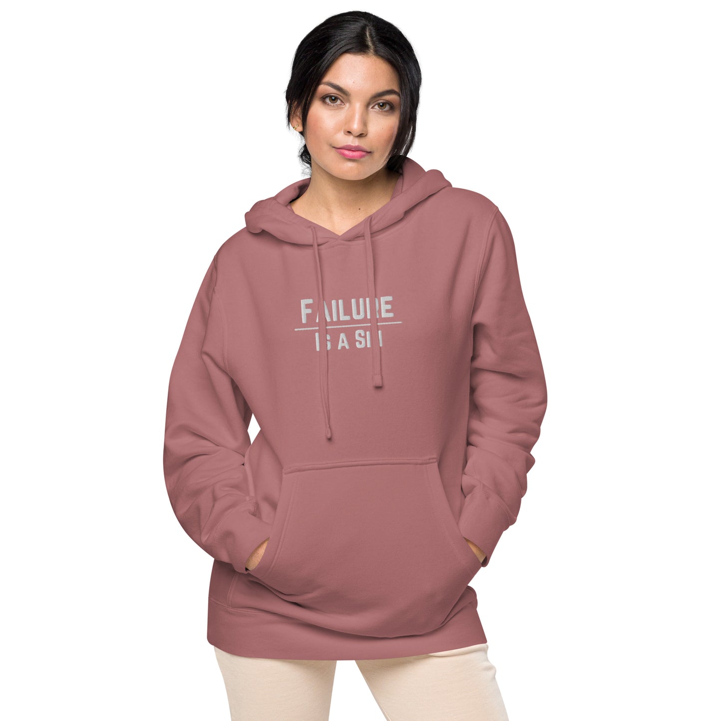 Failure is Sin Pigment-dyed hoodie